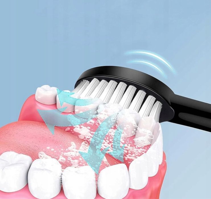 Szczoteczka soniczna dla dorosłych + końcówki Gratis szczotka do zębów