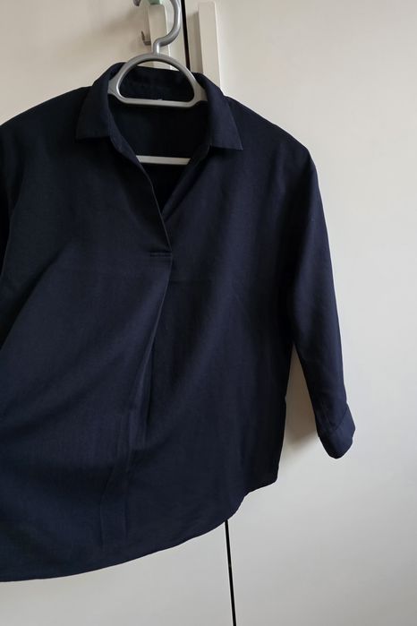 Uniqlo damska bluzka granatowa basic S skipper