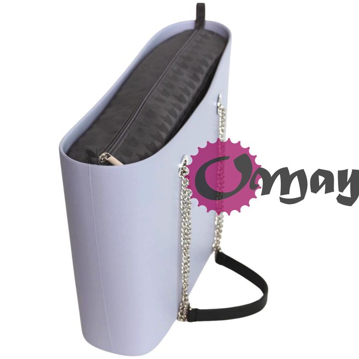 Grafitowy organizer do OBAG URBAN Pepitka połysk 2 kieszenie VIP OMAY