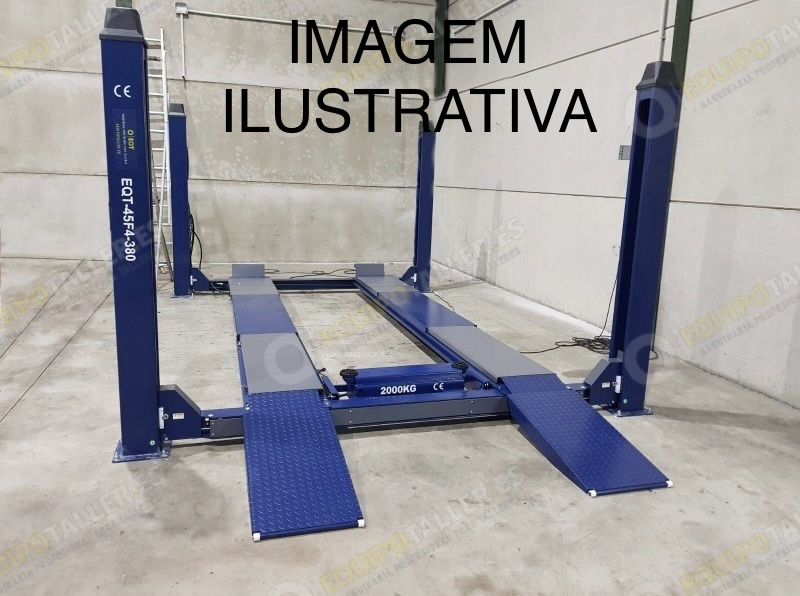 Elevador 4 colunas rampa
