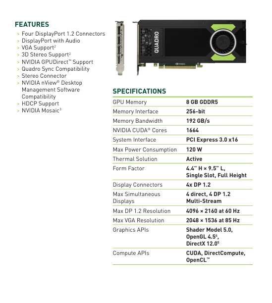 placa grafica Nvidia M4000 8GB