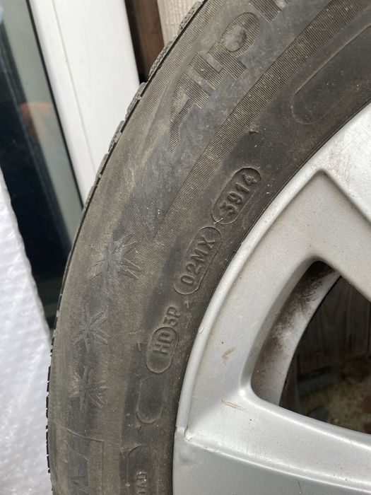 Opony zimowe Michelin Alpine 5 225/55 r16 + oryginalne felgi audi 2szt