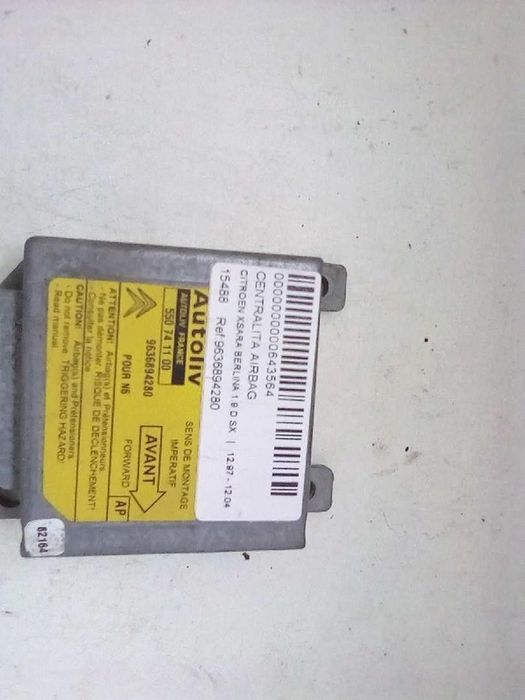 CENTRALINA AIRBAG CITROEN XSARA 2002 -9636894280