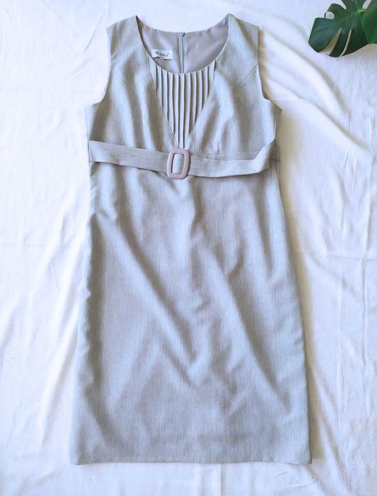 Zestaw komplet sukienka bez rękawów marynarka żakiet plus size Helena