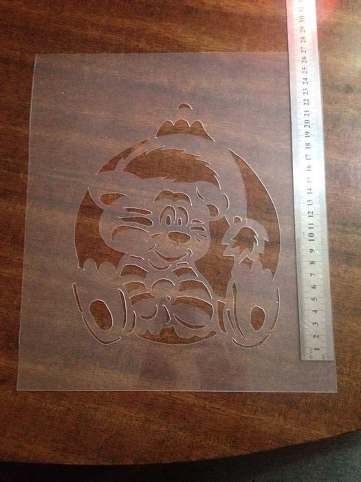 Новогодние трафареты