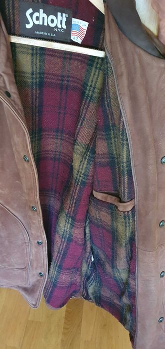 Schott NYC vintage leather jacket (M/L/52/54)(Recolha no local)