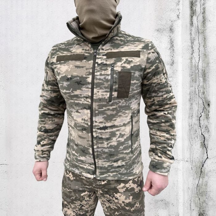 Флісова кофта піксель ЗСУ військова фліска флиска флисовая военная