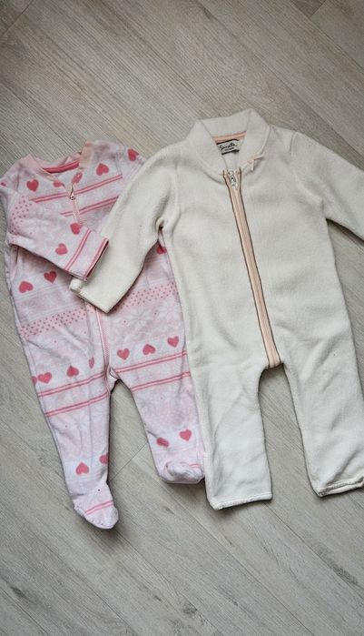 Ромпер флісовий, чоловічки для дівчинки