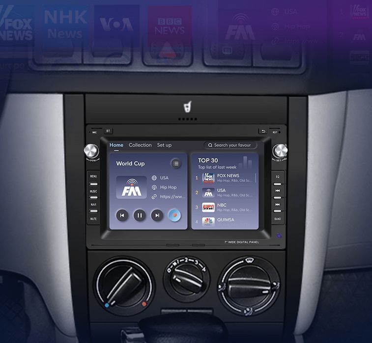 VW Golf 4 Passat Polo Jetta – Radio Android 15 7" CarPlay Android Auto 2GB/32GB GPS Nawigacja Stacja Multimedialna WiFi Bluetooth DSP PL