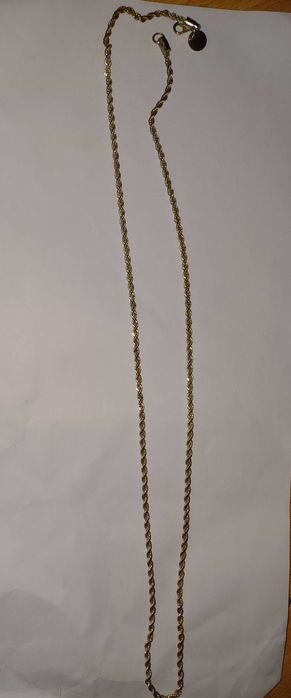 Srebrny naszyjnik splot KORDA próba 925 łańcuszek rope chain