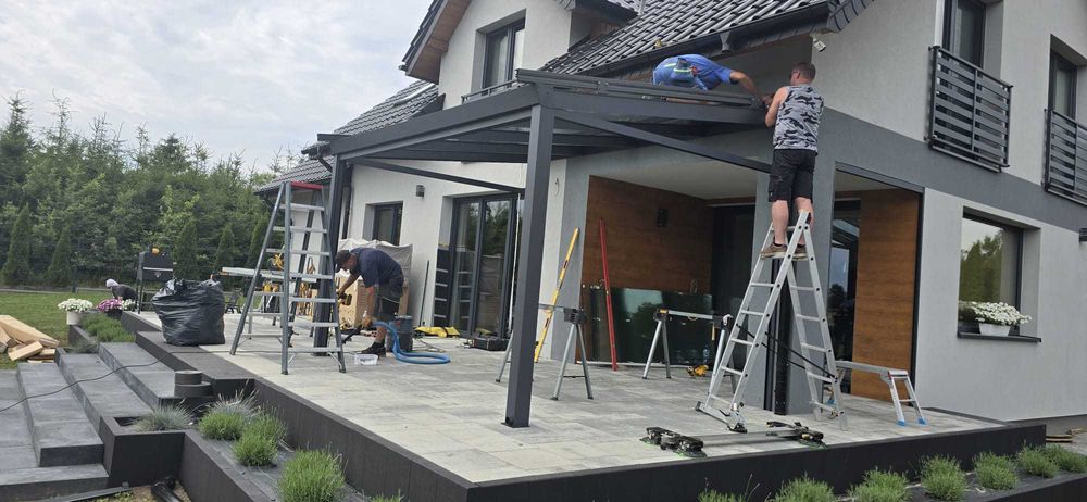 Zabudowa Tarasu , ogród zimowy , pergola , zadaszenie , ogród szklany