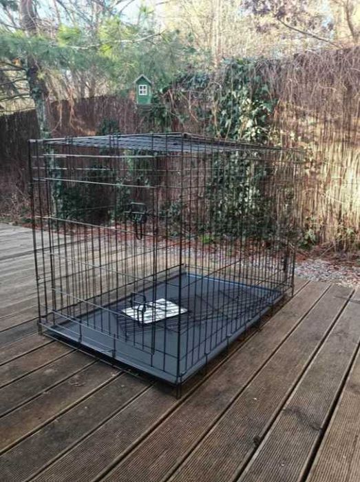 KLATKA METALOWA DLA PSA kennelowa składana zamykana XL 93CM kojec NOWY