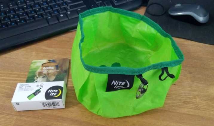 Надлегка собача миска Nite IZE RadDog Collapsible Dog Bowl