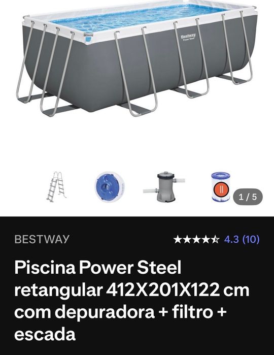 Piscina bestway 412x201x122