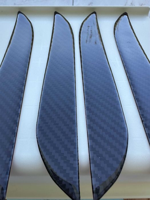 Real Carbon Fiber Door Handle Cover For Tesla Model S