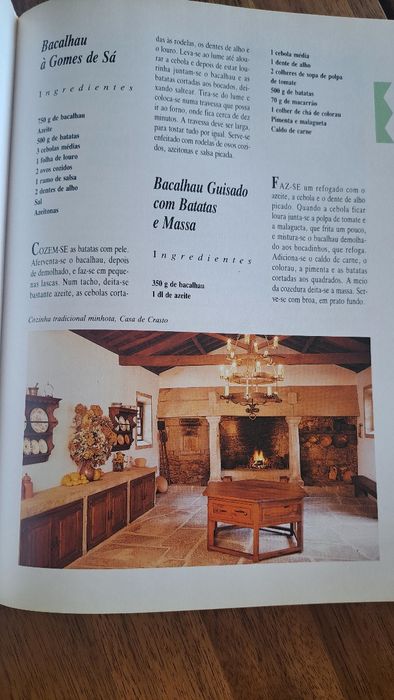 Livro culinária Entre Douro e Minho