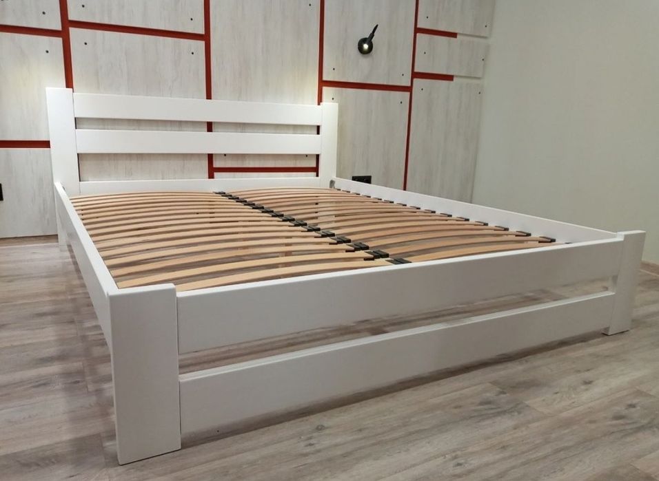 Двоспальне ліжко; 160/200 см двухспальная кровать, кровать из дерева