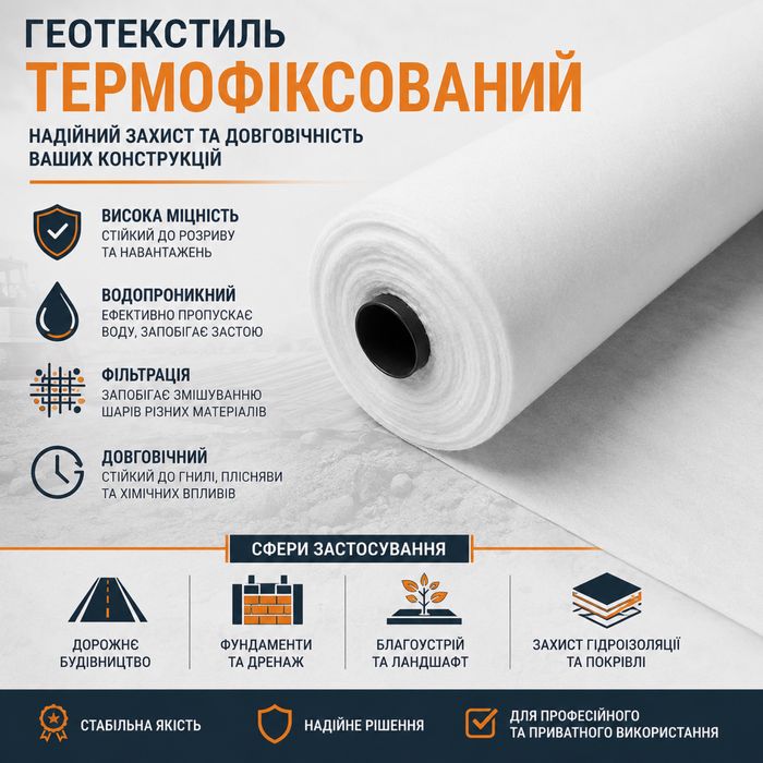 Термофіксований геотекстиль