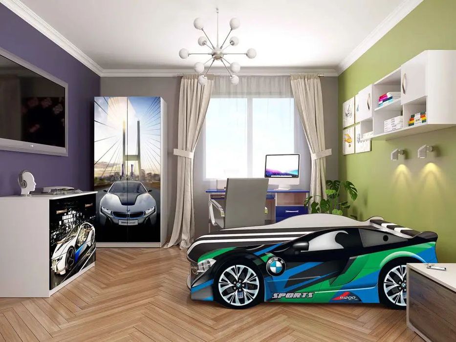 Ліжко машинка БМВ або Мерседес  Кровать машинка