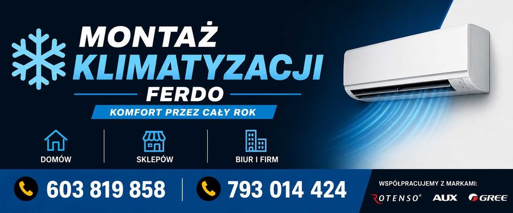KLIMATYZACJA montaż serwis
