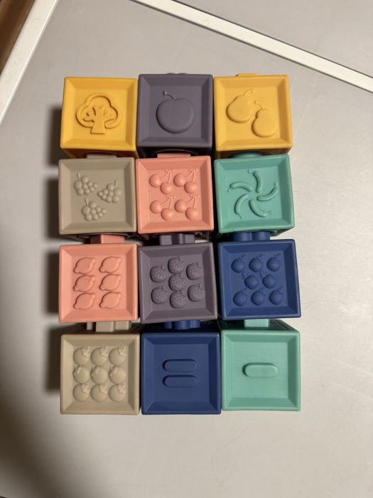 Резинові кубики; моторика