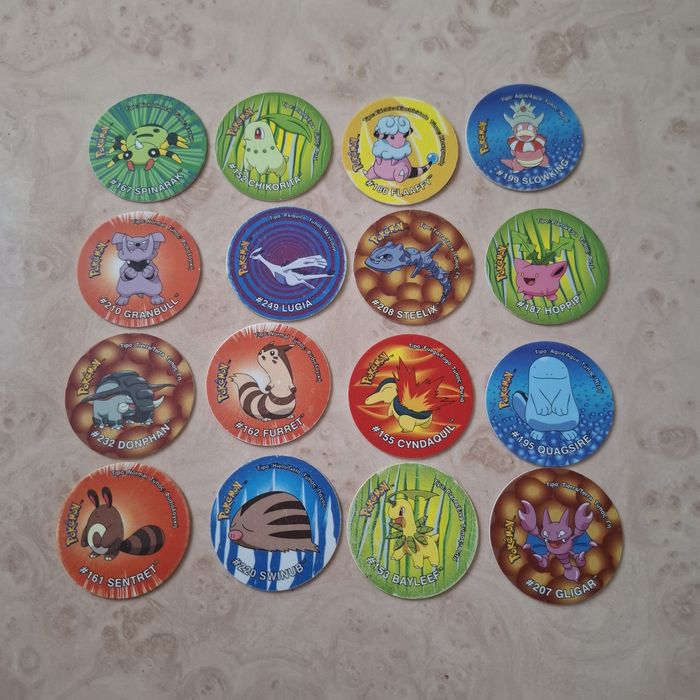 Tazos Pokémon originais Matutano