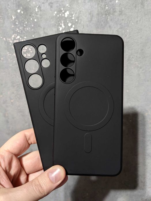 s22 s23 fe magsafe чохол чехол чорний на для samsung s24 ultra plus