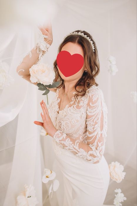 Весільна діадема, обруч, прикраса на голову