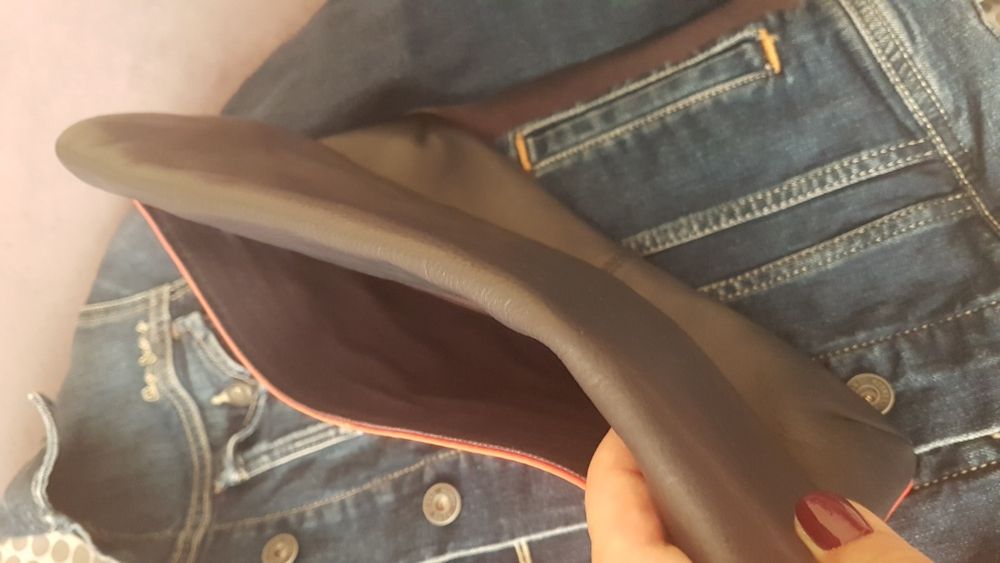 Benetton skórzana torebka koktailowa