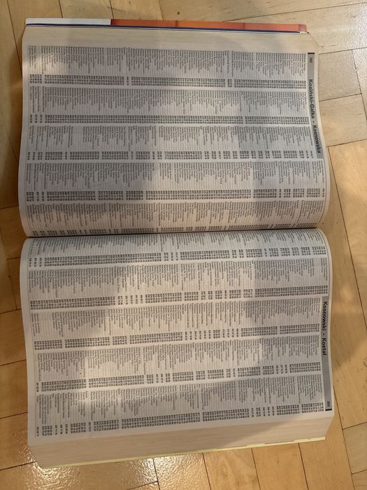 Ksiazka telefoniczna 2001