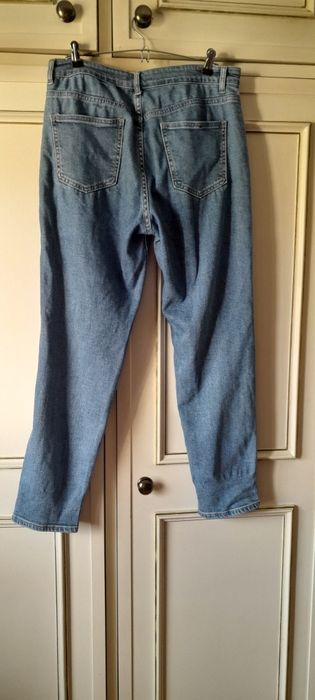 Calcas de ganga mom jeans rasgadas xl