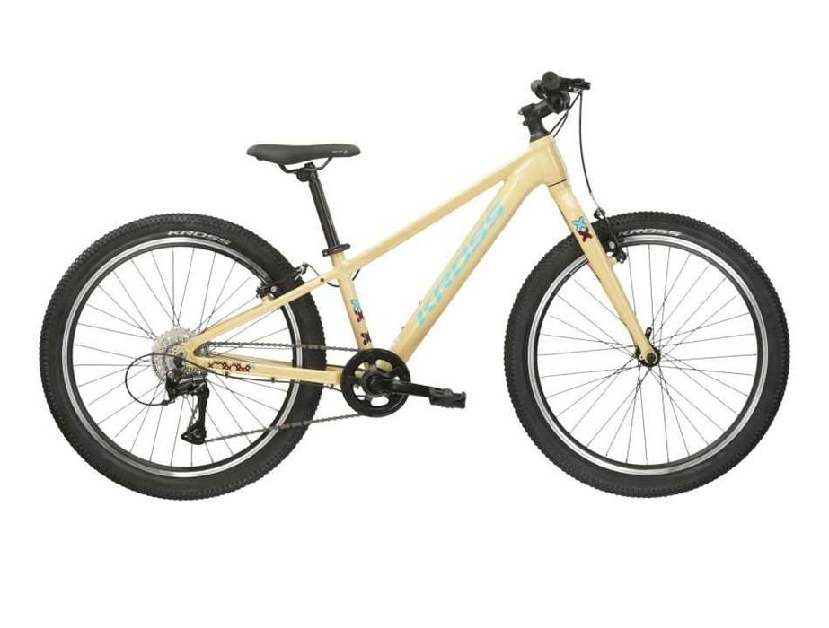 Rower Kross Level Jr 1.0 rama 12 cali beżowy