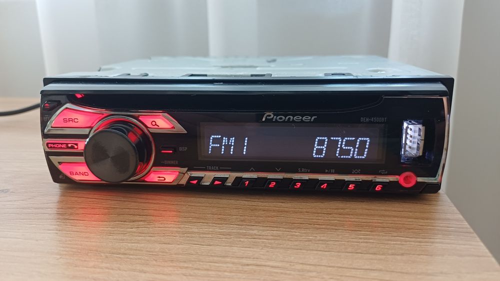 Radio samochodowe Usb Bluetooth Pioneer DEH-4500BT