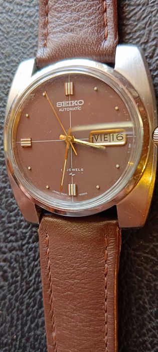 Seiko automático castanho