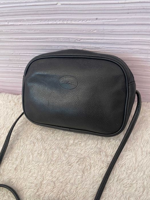 Longchamp кожаная женская сумка через плечо кросбоди оригинал