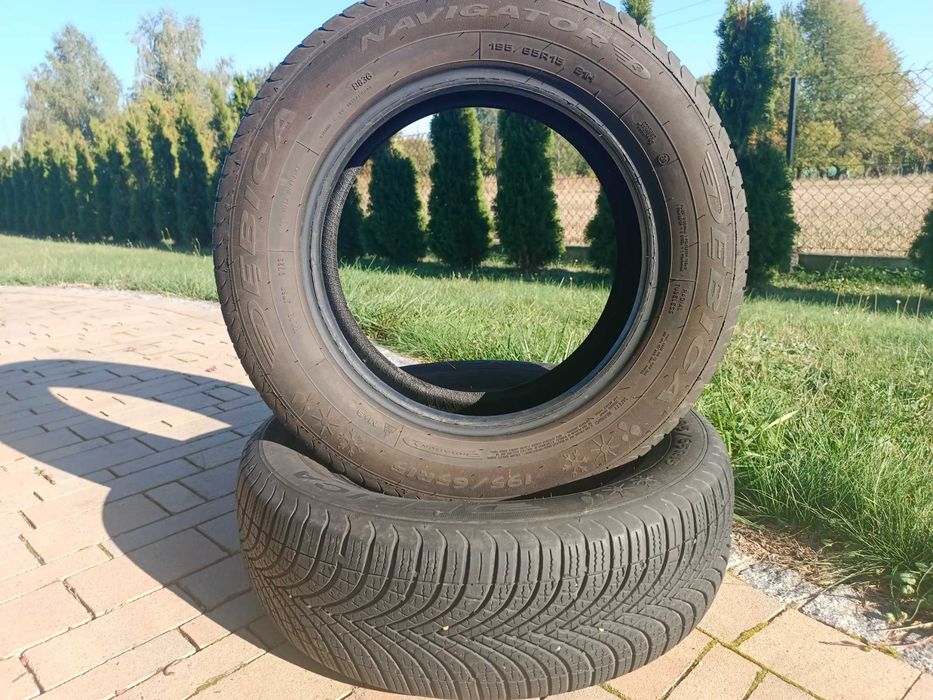 Opony wielosezonowe DĘBICA NAVIGATOR 3 195/65/r15 stan BARDZO DOBRY możliwa wysyłka  OLX