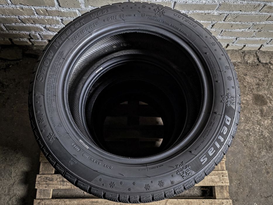 Зимові 205/55r16 Petlas | 8mm | 2024 | Made in Turkey | Ідеальний стан, без пошкоджень, без ремонтів, без дефектів | Комплект / 4шт | Преміум шини