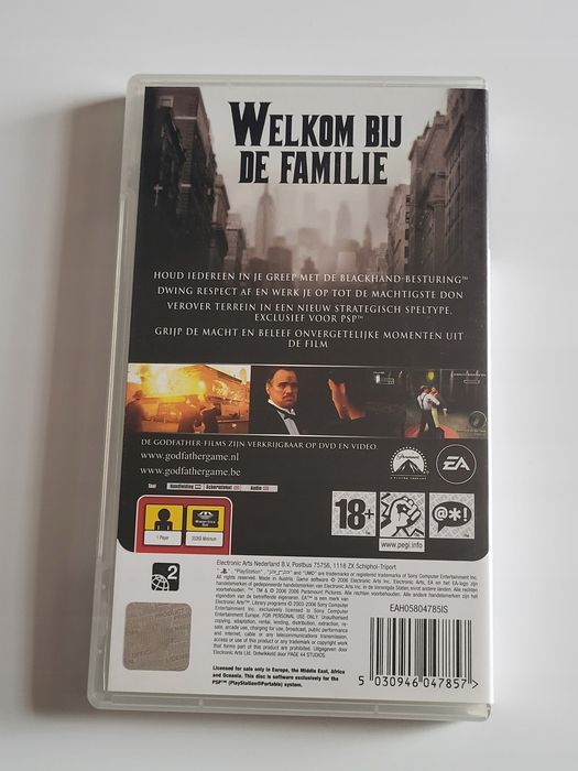 The Godfather Playstation Portable (Psp) Pudełkowa Pl Napisy W Grze