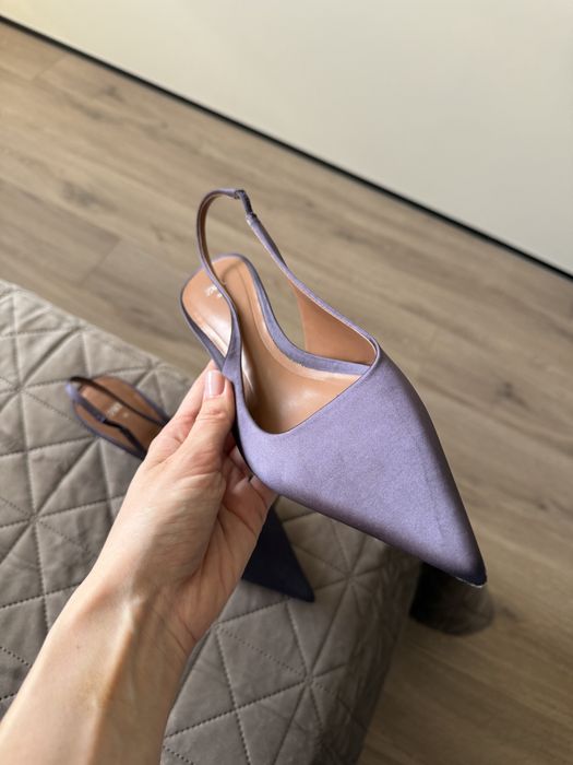 Туфлі Zara сатинові