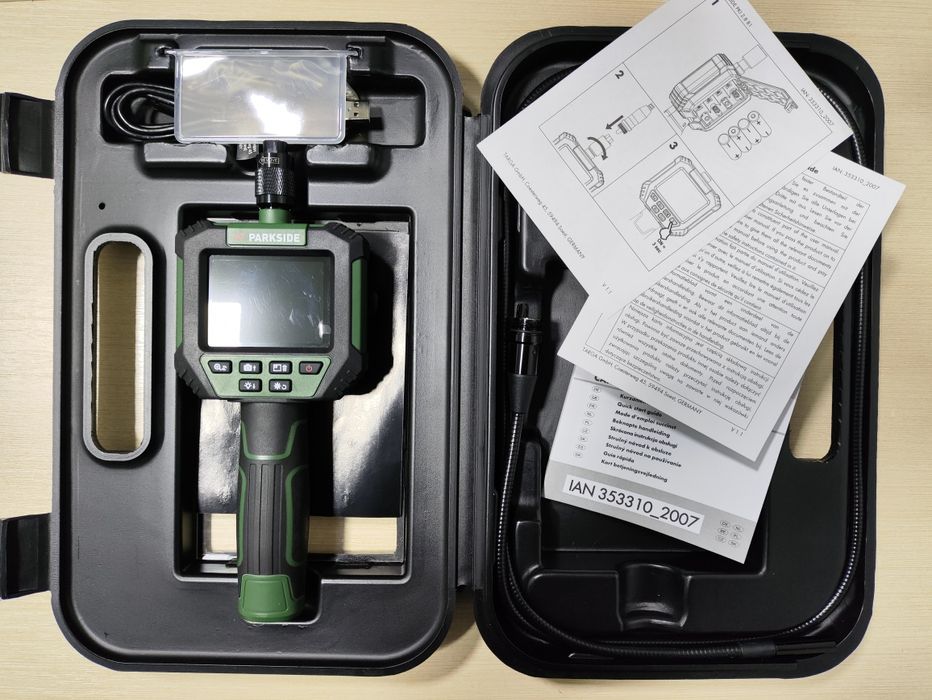 Ендоскоп Parkside PKI 2.8 B1 інспекційна камера Нова в кейсі