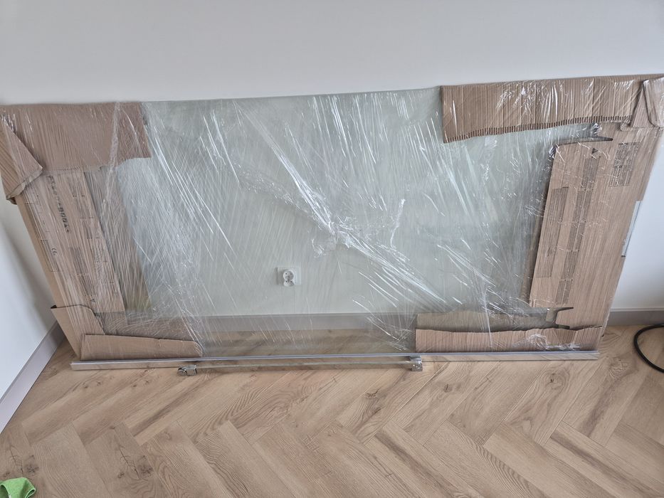 Kabina walk-in Cersanit Mille 100x200 z kolumą prysznicową