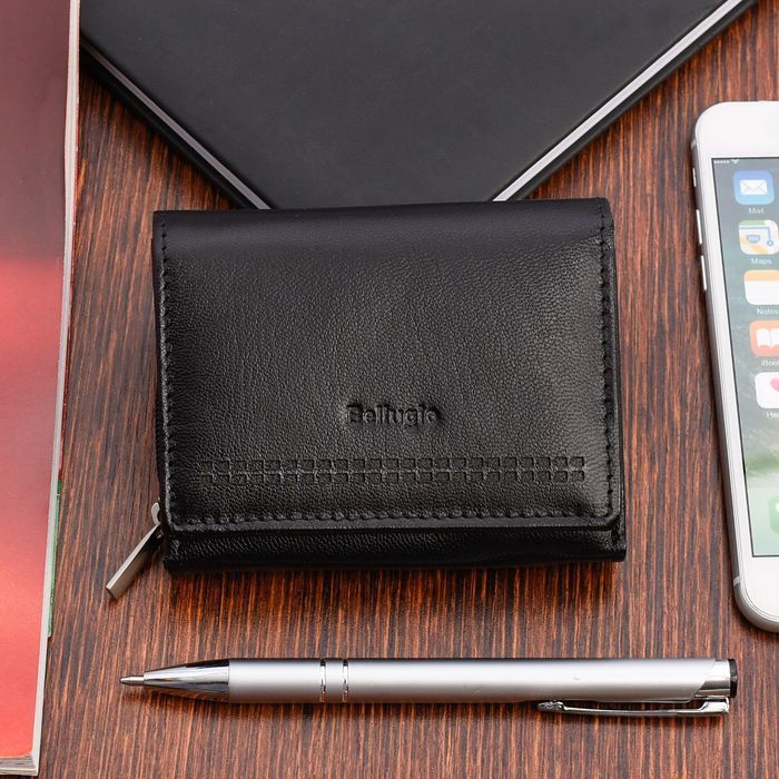 Kompaktowy portfel damski Bellugio czarny mały poręczny do torebki