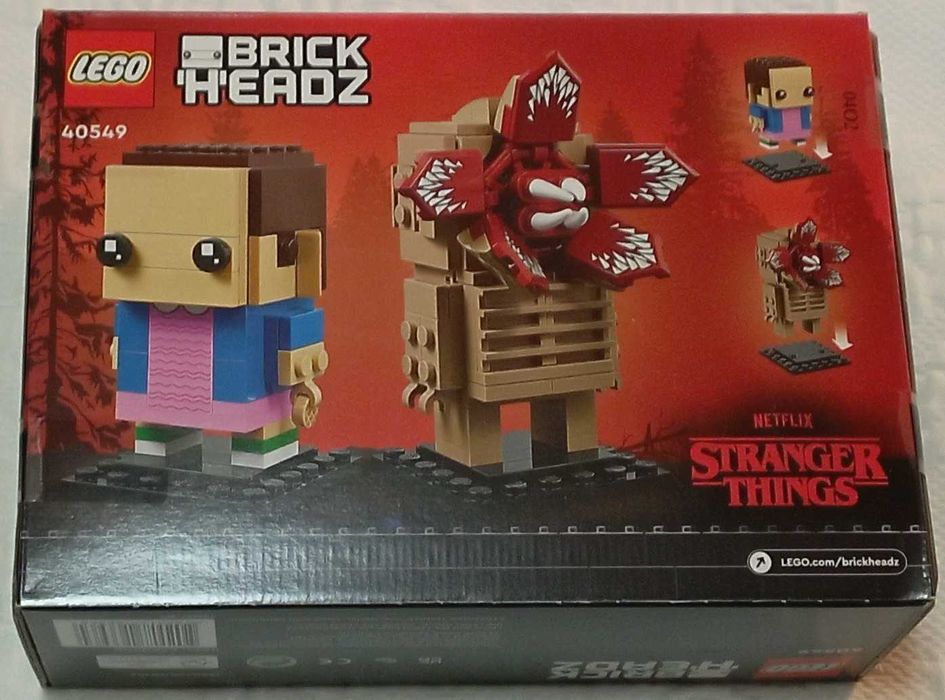 lego brickheadz stranger things 40549 eleven e demogorgon selado