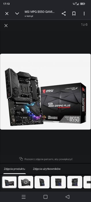 Płyta główna MSI mpg 550 gaming plus