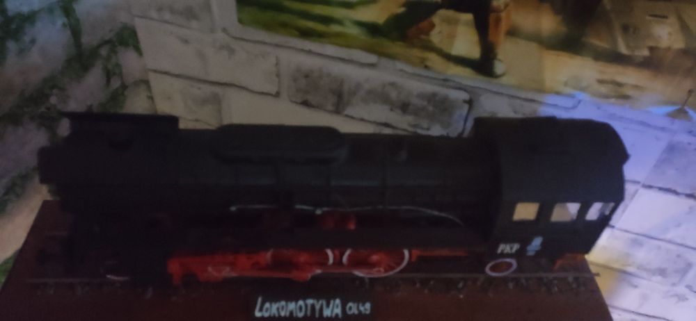 Lokomotywa parowóz model 3d