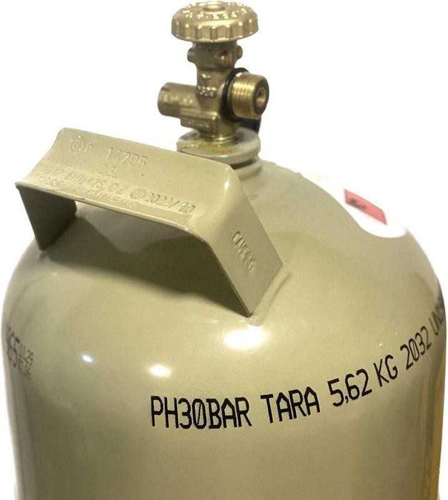 Балон побутовий (пропан-бутан) 12.3 л, , з вентилем, Milmet