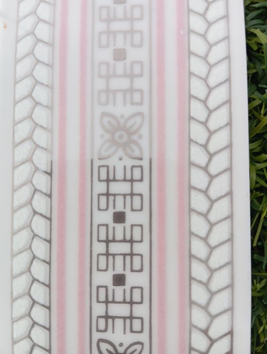 Azulejo/faixa Rosa e prateado