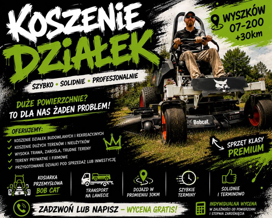 Profesjonalne koszenie działek i terenów zielonych