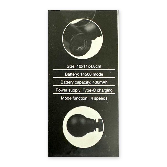 Pistola de massagem Mexx NOVA, 4 velocidades, USB (2 unidades)