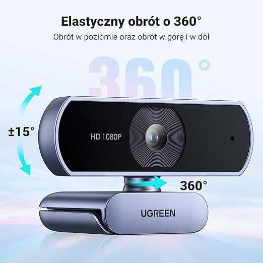 UGREEN Kamera Internetowa Full HD 1080P Mikrofon USB Streaming PC 699